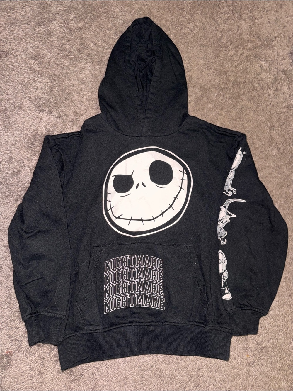 The Nightmare Before Christmas Black Graphic Hoodie